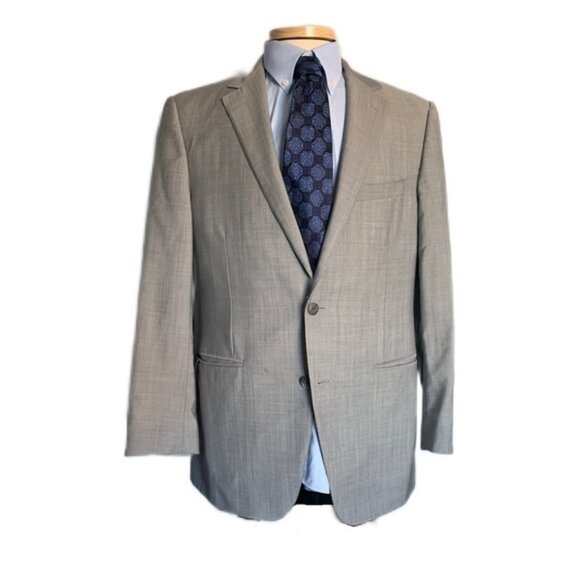 Samuelsohn Performace 42R Gray Two Vent Two Button - Picture 1 of 5